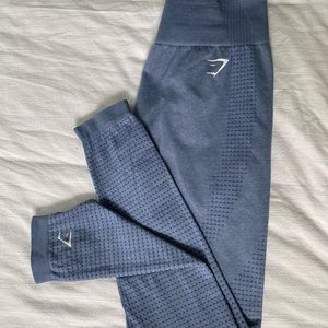 Gym shark blue marl vital seamless 2.0 leggings.